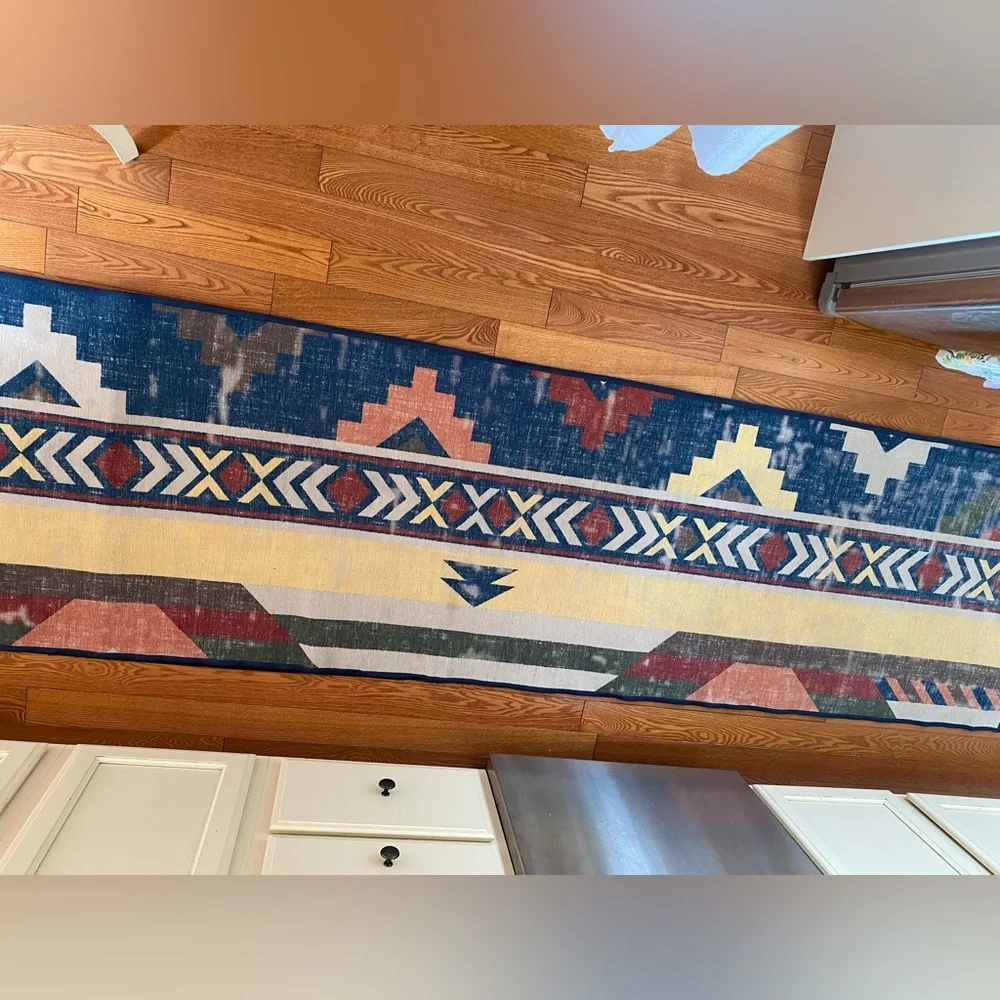 Ruggable Kilim Navy Batik Rug (Rug + Pad) - Picture 3 of 5